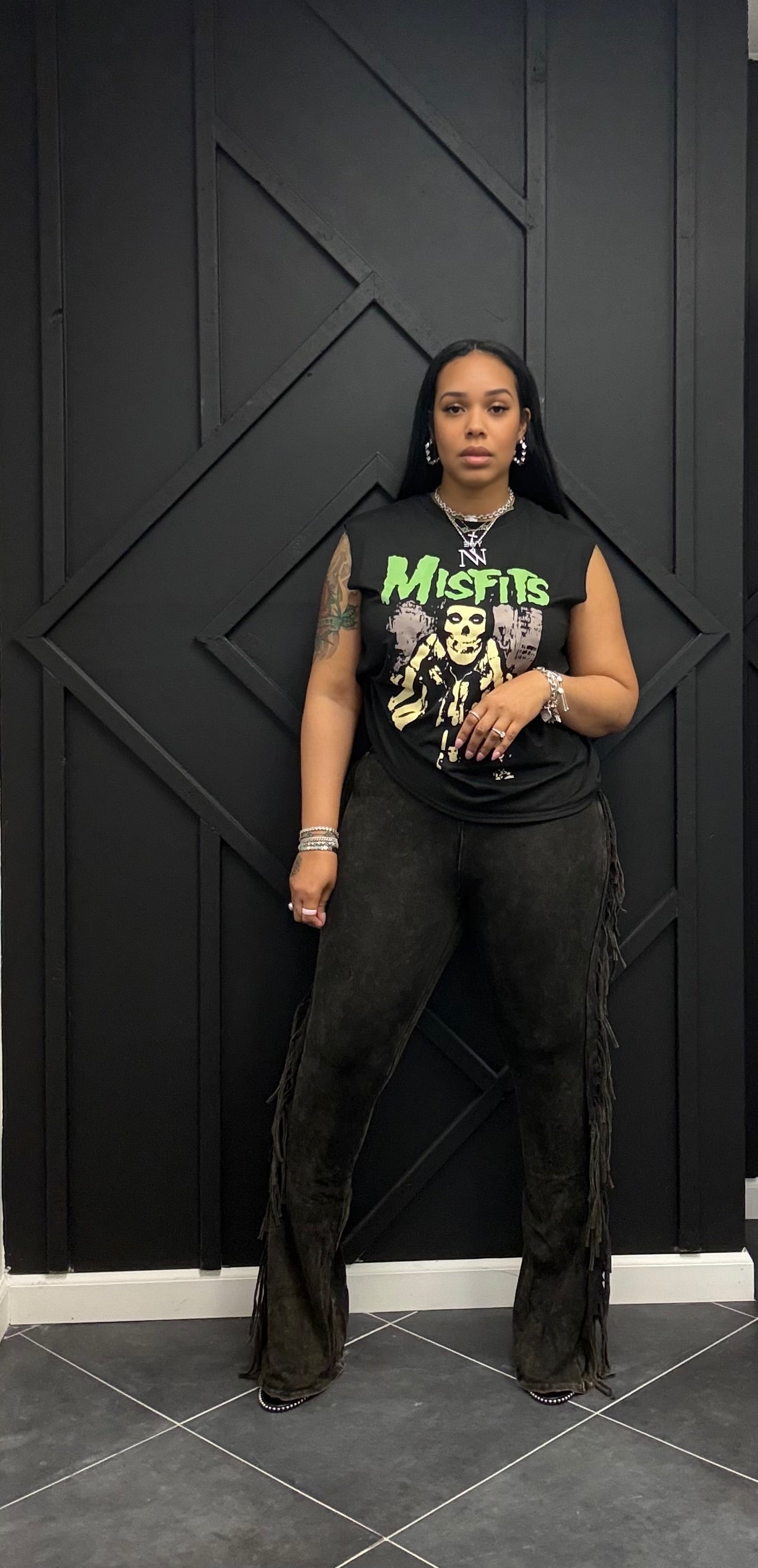 DK Mustard Fringe Pants