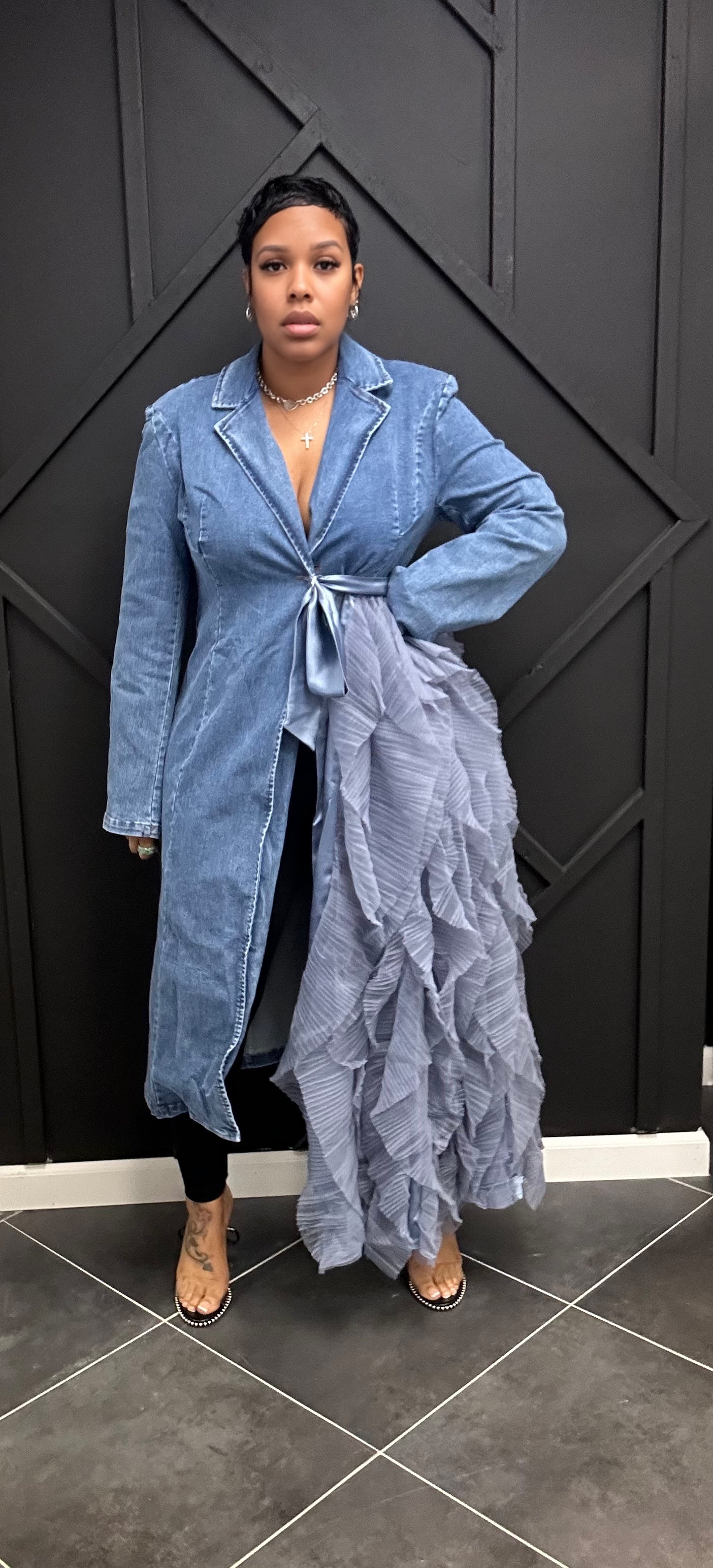 Denim Dress Coat