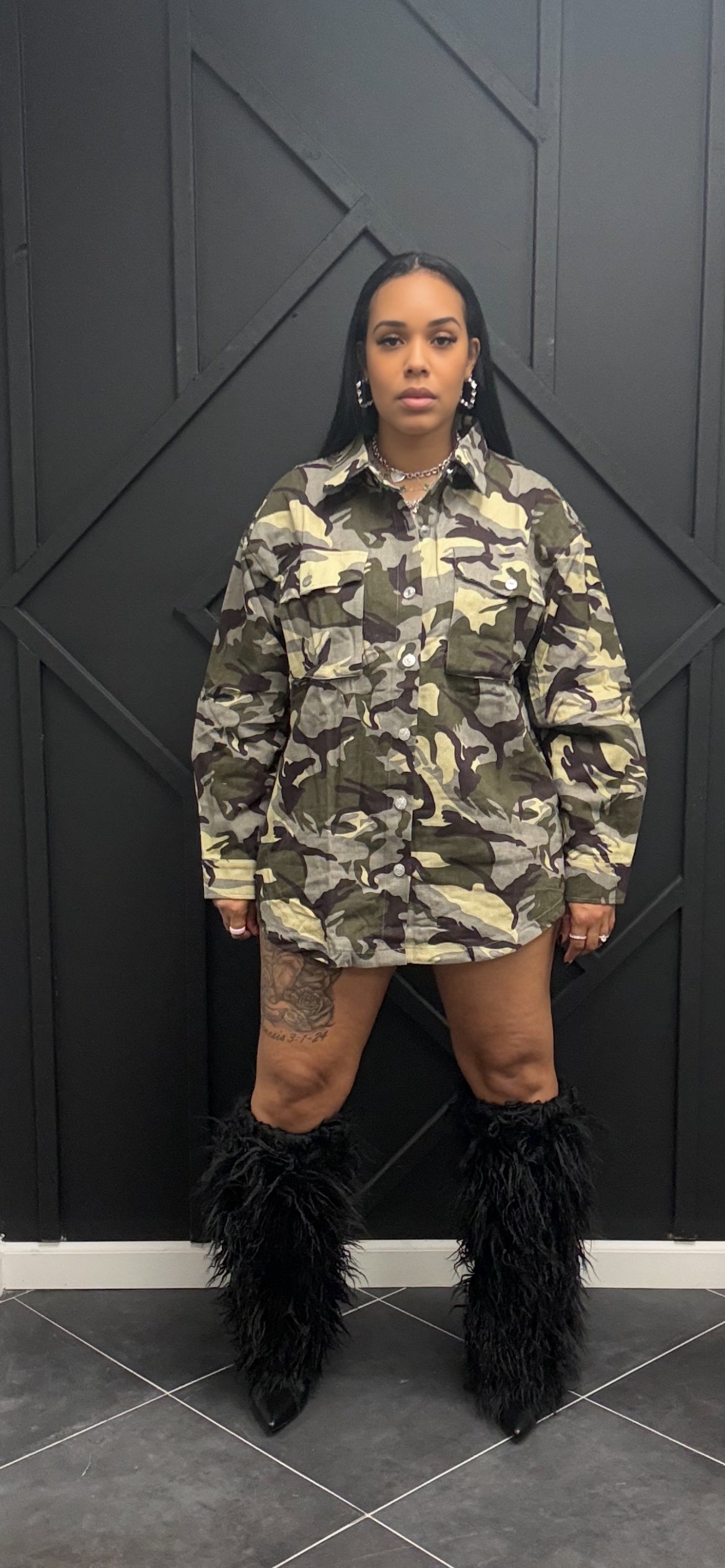 Camo Shacket