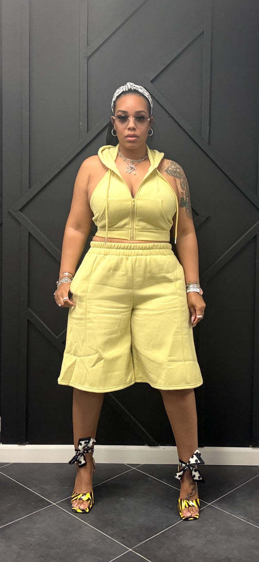 Halter Jogger Short Set