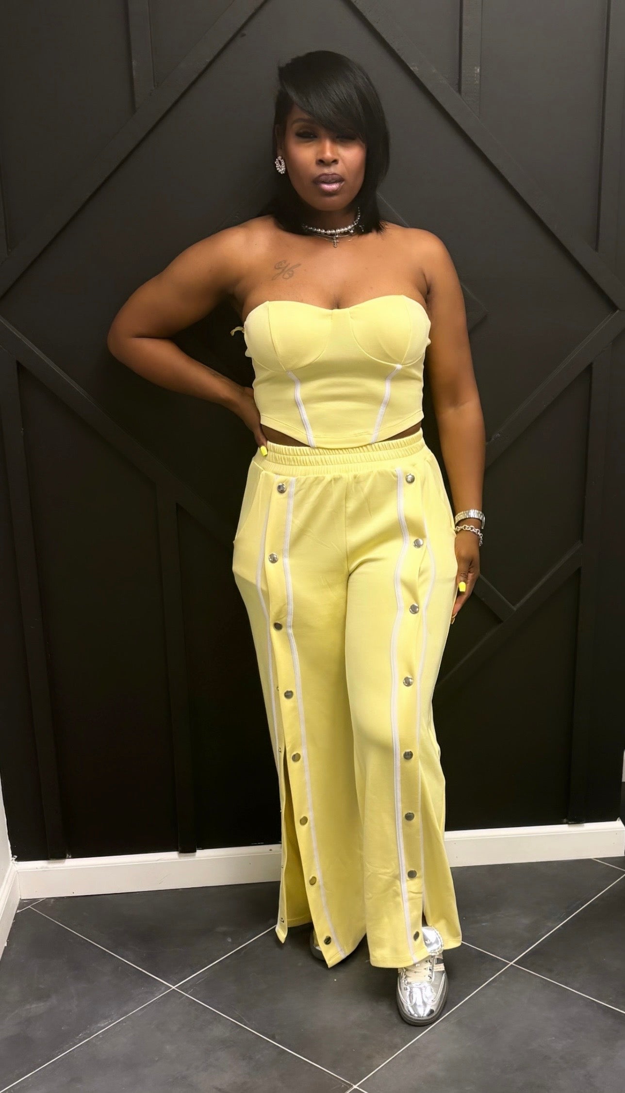 Tapping Tube Top Pant Set