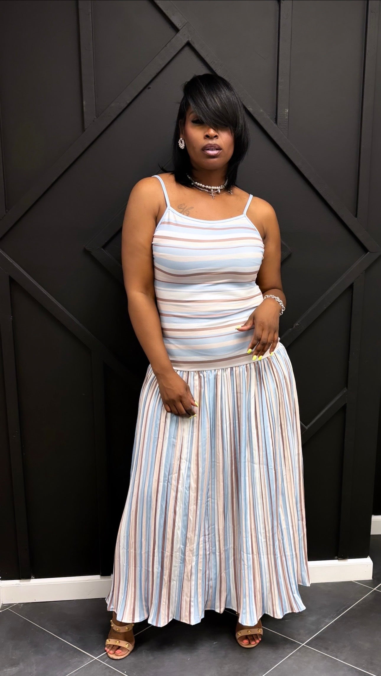 Casual Strip Dress