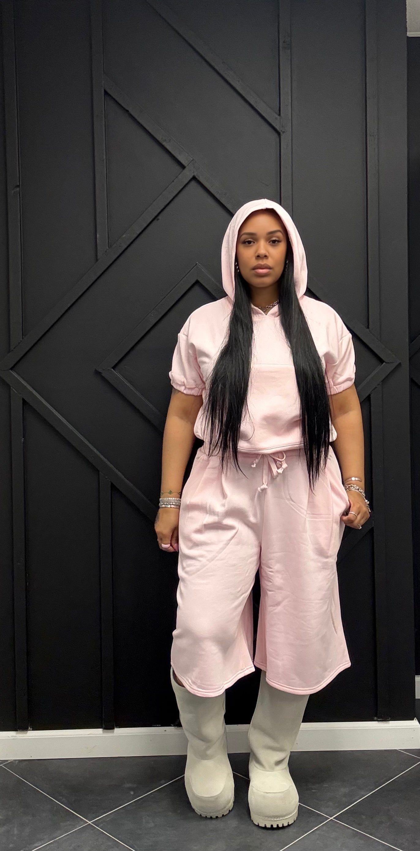 Hoodie Short Set