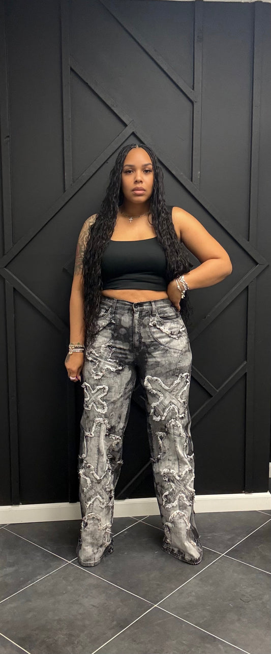 All Over Cross Jeans