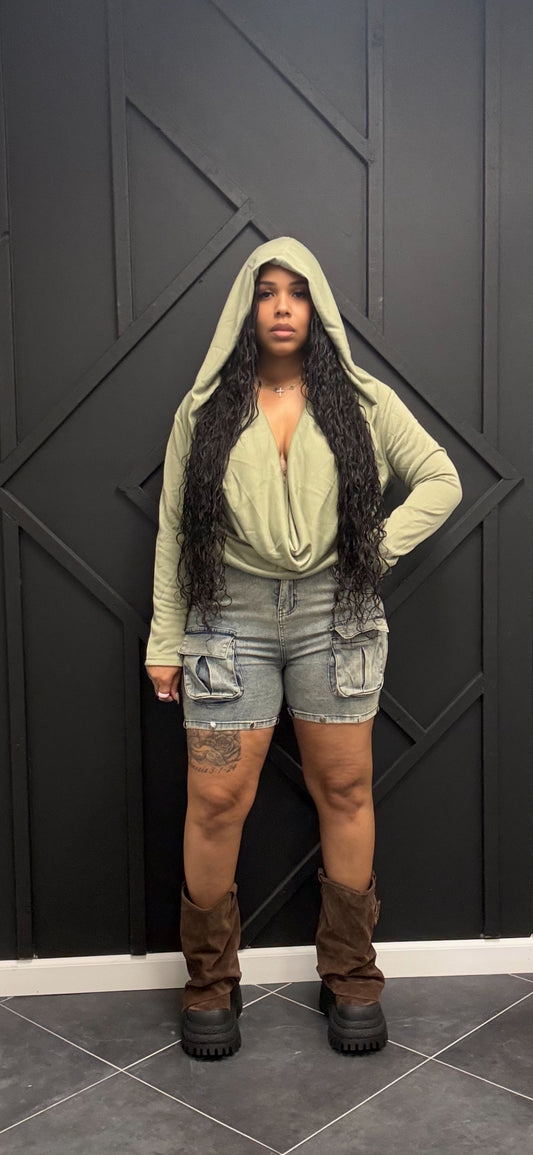 Twist Front Multi Way Oversized Sweatshirt