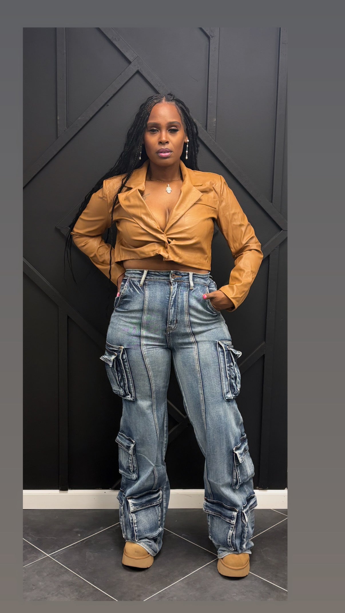 Multi Pockets Cargo Jeans