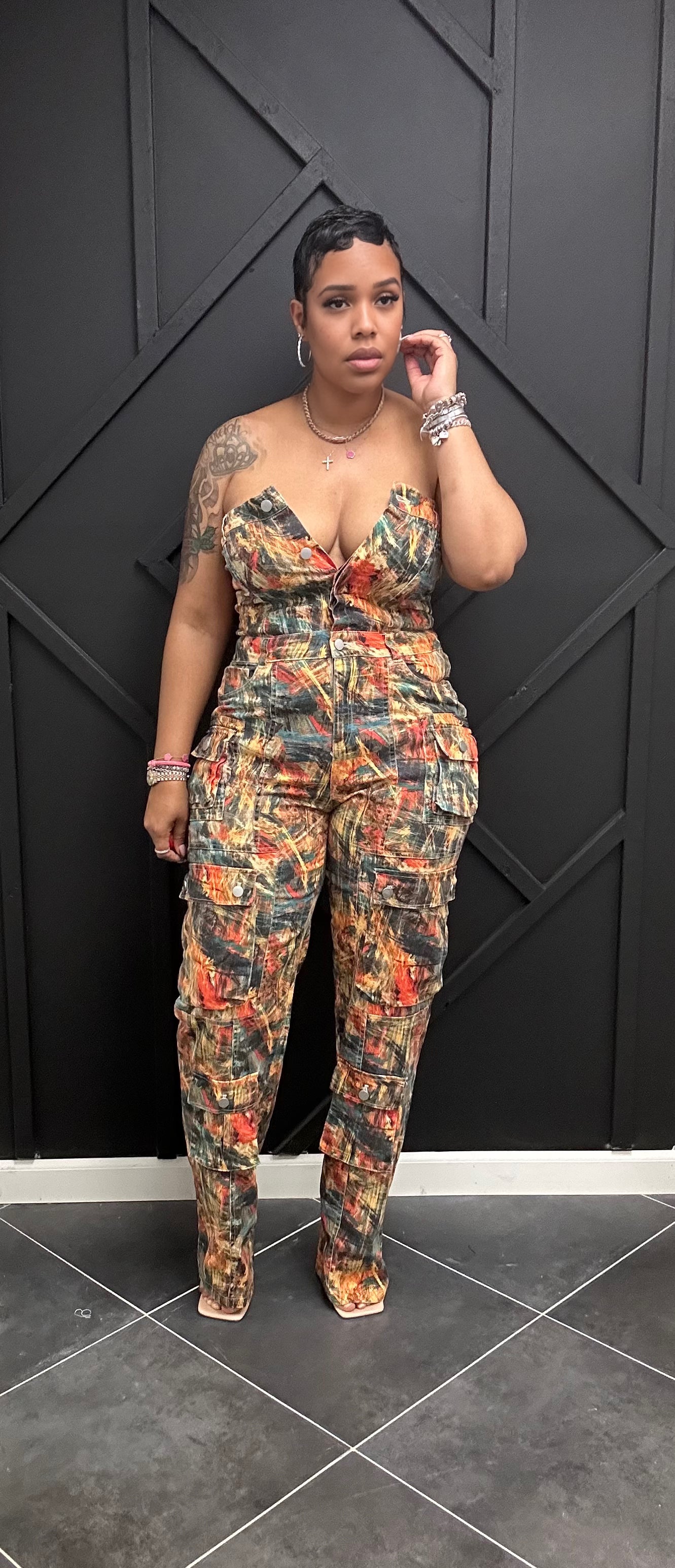 Print Tube Jumpsuit