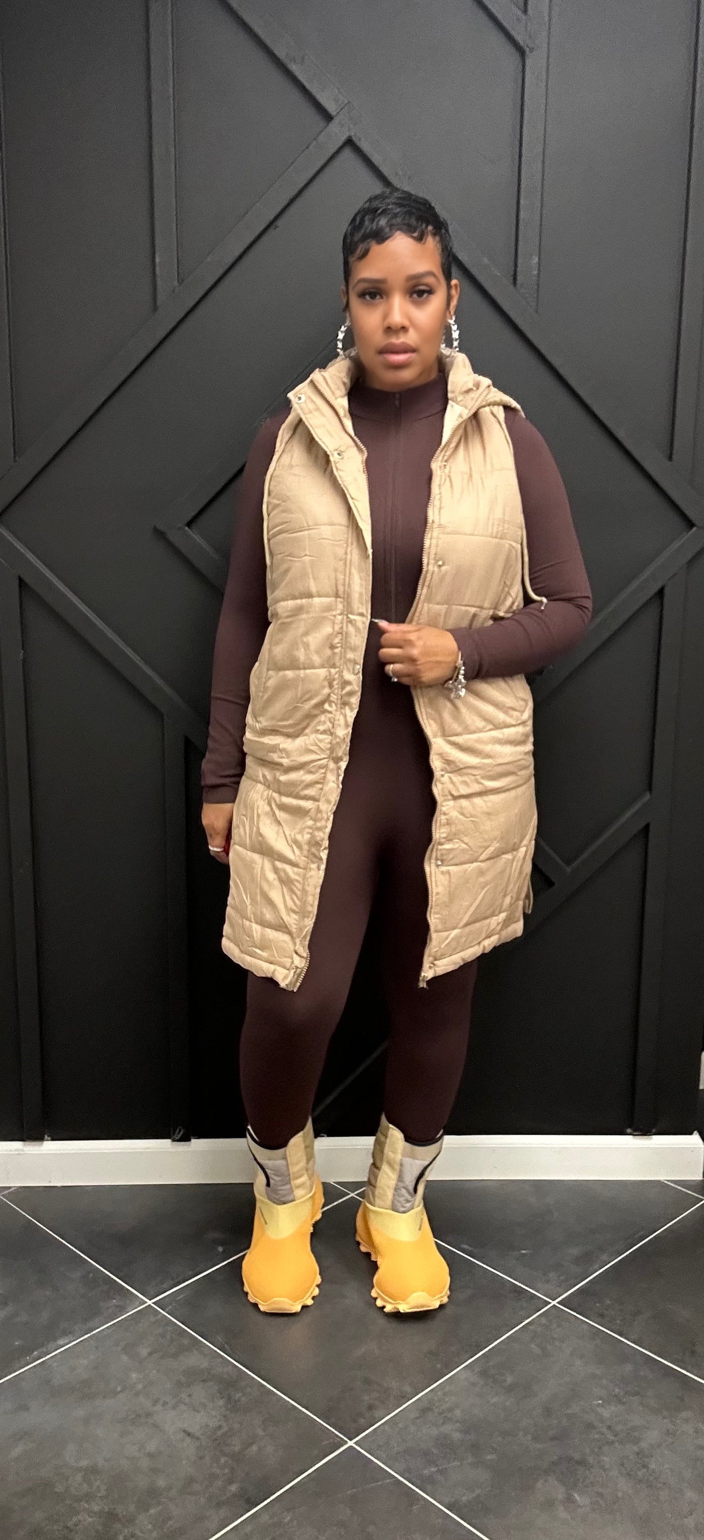 Hooded Puff Vest